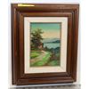 Image 1 : 14' X 11' FRAMED PAINTING WALL HANGING