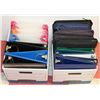 Image 1 : 2 BOXES OF BINDERS, INCL ZIPPER 3" AND MORE