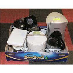 HOME COUNTER APPLIANCES INCL 2 COFFEE MAKERS