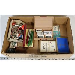 FLAT WITH ANTIQUE TILLEY KEY CASE, GREYHOUND