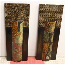 2 METAL WALL HANGINGS