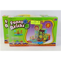 BUNDLE OF TWO,81PC CHILDRENS TOY FUNNY BRICKS