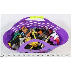 OVER 50 DIE CAST CARS INCL HOT WHEELS, MATTEL AND