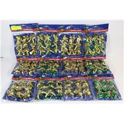 LOT OF 12 CHRISTMAS BELL ORNAMENTS