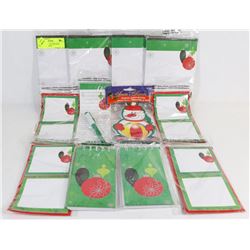 LOT 16 ASSORTED CHRISTMAS STICKY NOTE PADS,