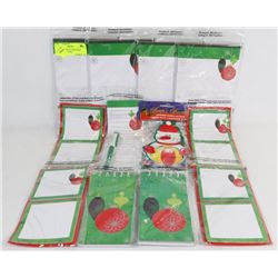 LOT 16 ASSORTED CHRISTMAS STICKY NOTE PADS,