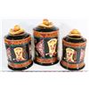 Image 1 : 3 COWBOY THEMED CANISTERS