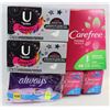 Image 1 : BUNDLE OF ASSORTED FEMININE HYGIENE PRODUCTS