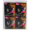 Image 1 : 4 BOXES OF U BY KOTEX THIN PADS