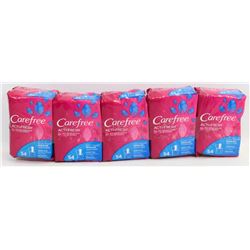 5 PACKS OF CAREFREE ACTI-FRESH PADS