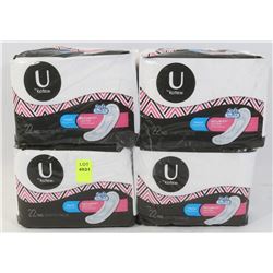 4 PACKS OF U BY KOTEX PADS