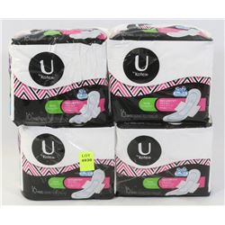 4 PACKS OF U BY KOTEX PADS
