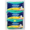 Image 1 : 3 PACKS OF ALWAYS ULTRA THIN PADS