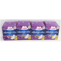 4 PACKS OF ALWAYS RADIANT PADS