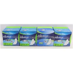 4 PACKS OF ALWAYS INFINITY PADS