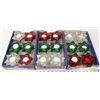 Image 1 : LOT OF 36 CHRISTMAS STAR GLASS TEA LIGHT HOLDERS