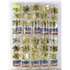 Image 1 : LOT OF 10 CONTAINERS OF GOLD SNOWFLAKE ORNAMENTS