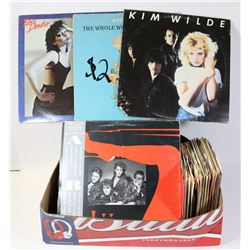 BOX OVER 150 RPMS 45 AND 20 LP RECORDS