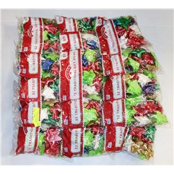 LARGE LOT OF ASSORTED CHRISTMAS GIFT BOX BOWS