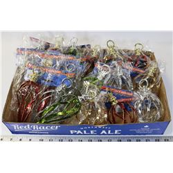 FLAT OF ASSORTED CHRISTMAS ORNAMENTS