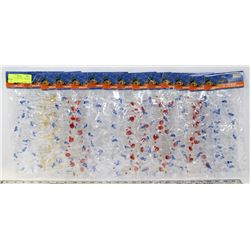 LOT OF 9 FT JEWEL WIRE GARLANDS