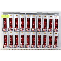 LARGE LOT OF 3 PACKS OF RED FLOATING CANDLES
