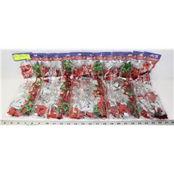 LOT OF 9FT CHRISTMAS FOIL GARLANDS