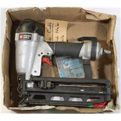 PORTER CABLE BRAD AIR NAILER AND NAILS