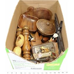 FLAT OF CARVED  WOOD, WALL HANGINGS, DECOR