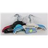 TWO BUNDLES OF NEW NO SLIP COAT HANGERS
