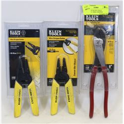 NEW LOT OF KLEIN TOOLS INCLUDING- WIRE STRIPPER