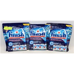 LOT OF 3 BAGS OF FINISH POWERBALL