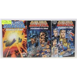 LOT OF 3 COLLECTIBLE BATTLESTAR GALACTICA COMICS