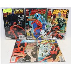 LOT OF 5 COLLECTIBLE DAREDEVIL COMICS
