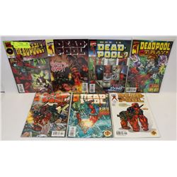 LOT OF 7 COLLECTIBLE DEADPOOL COMICS.