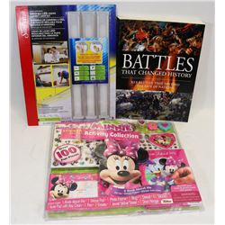 FLAT OF ASSORTED HOUSEHOLD ITEMS INCLUDING,