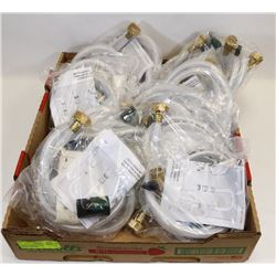 FLAT OF NEW IN PACKAGE WATER HOOK UP HOSES