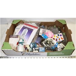 FLAT OF NEW MISC HOUSEHOLD , JEWELRY