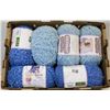 XL BOX OF BLUE BERNAT BABY YARN