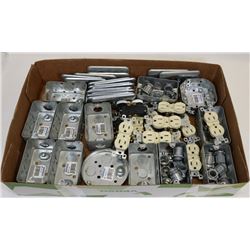 LOT OF NEW ELECTRICAL OUTLETS, GANG BOXES & MORE