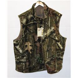 NEW MOSSY OAK FLEECE CAMO VEST SIZE UNKNOWN