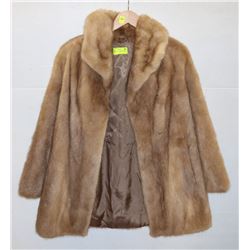MINK FUR COAT APPROX SIZE MED JACKET