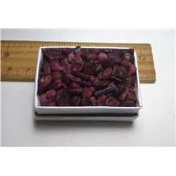 2)  LOT OF 112 CT NATURAL BURMESE RED