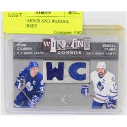 DOUG GILMOUR AND WENDEL CLARK JERSEY
