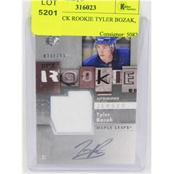 UPPERDECK ROOKIE TYLER BOZAK, 033/799
