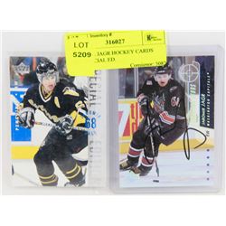 2 JAROME JAGR HOCKEY CARDS INCL SPECIAL ED.