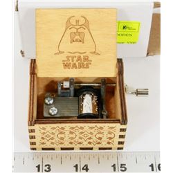 NEW STAR WARS THEME WOODEN HAND CRANK
