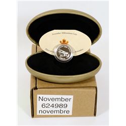 1999 CANADIAN STERLING SILVER MILLENNIUM NOVEMBER