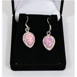 #66-AUSTRALIAN TRIPLE FIRE OPAL  EARRINGS