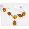 Image 1 : #96-BALTIC AMBER GEMSTONE NECKLACE